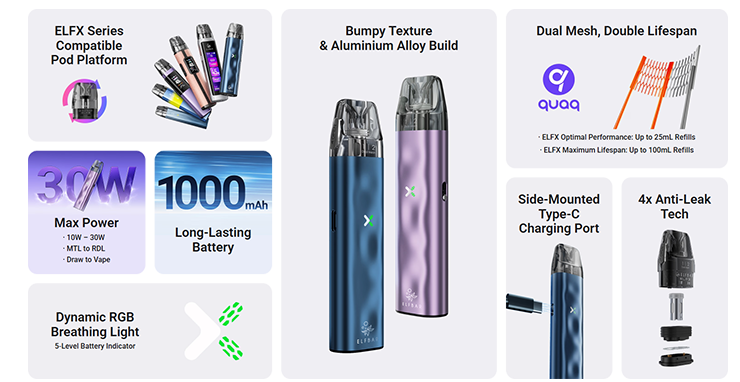 Elf Bar ELFX specifications